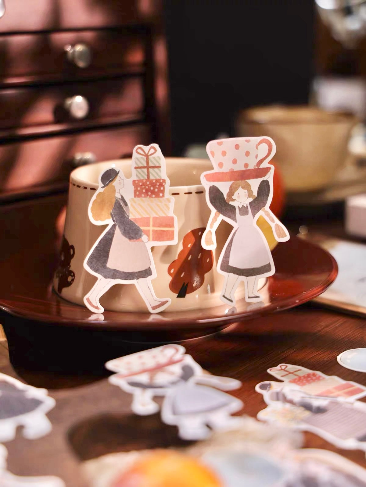 NEW! Yier Studio - Little Girls | Shaped | 24pcs Note Pad | Ephemera Paper