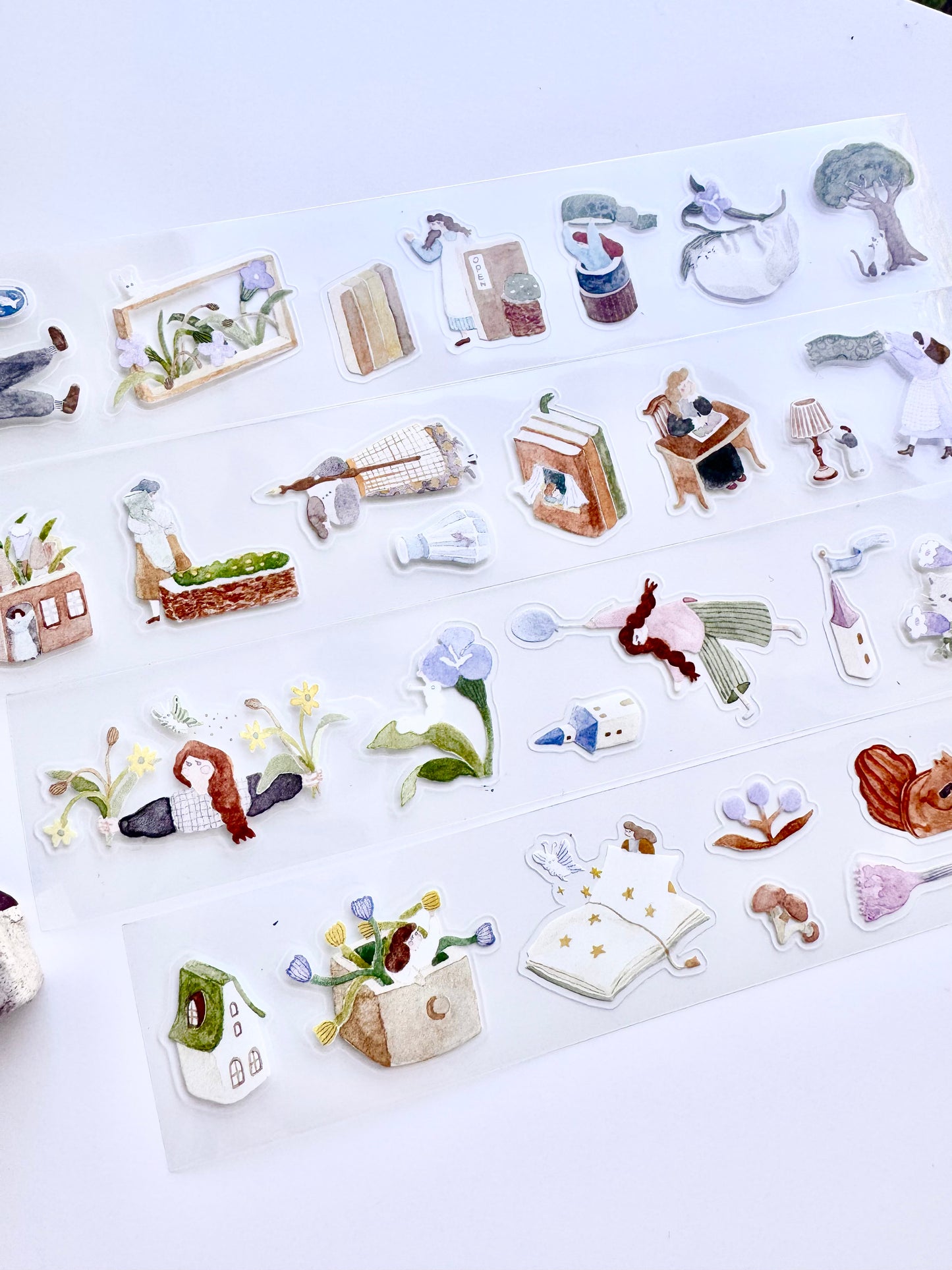 NEW! Ivy Snow - on the Desk | Kiss-cut | 3.5cm PET Tape | Release Paper