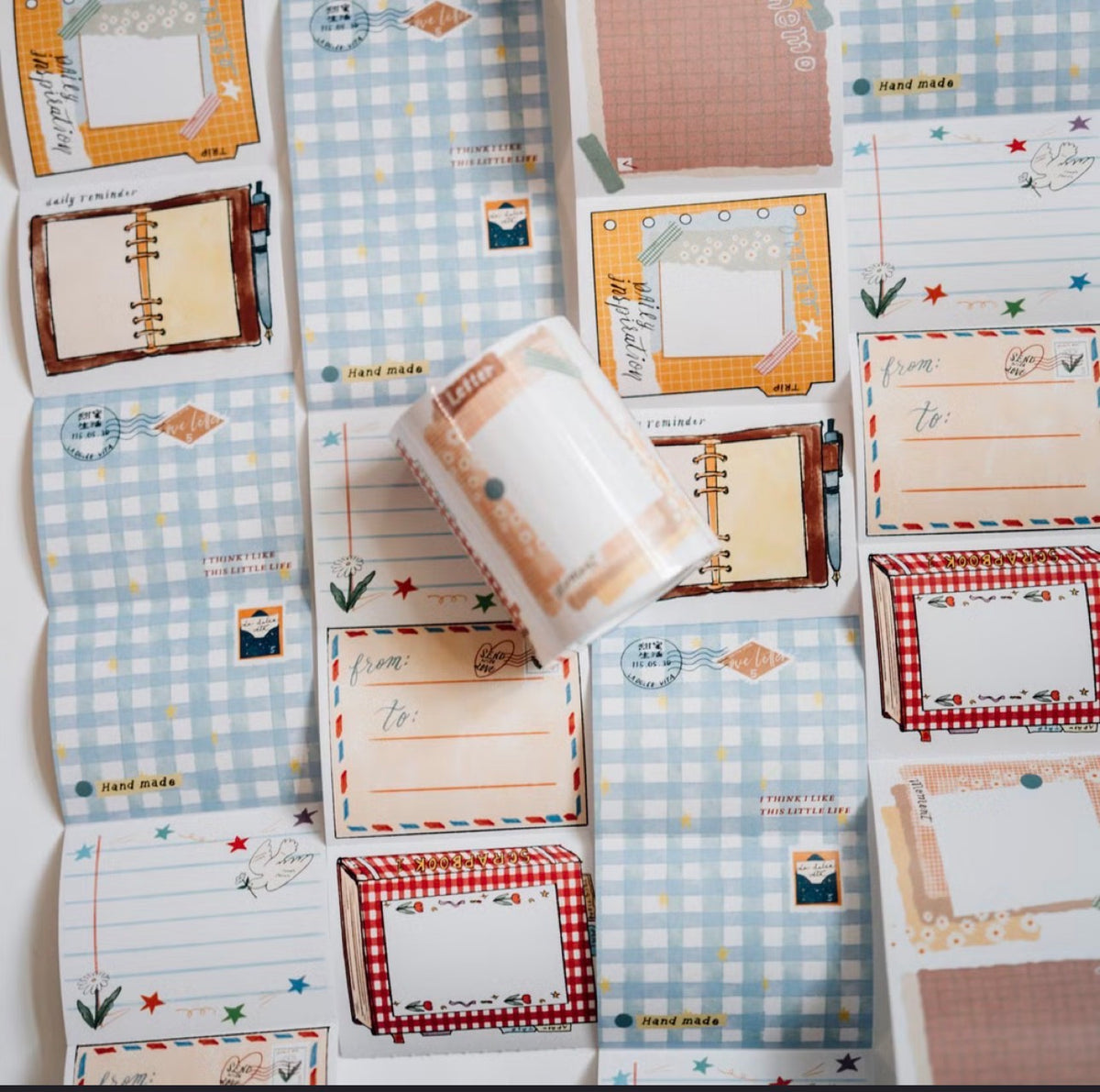 NEW! La Dolce Vita - Sweet Moment | Tear-Off |6cm Sticker Memo Roll | Release Paper | 5M