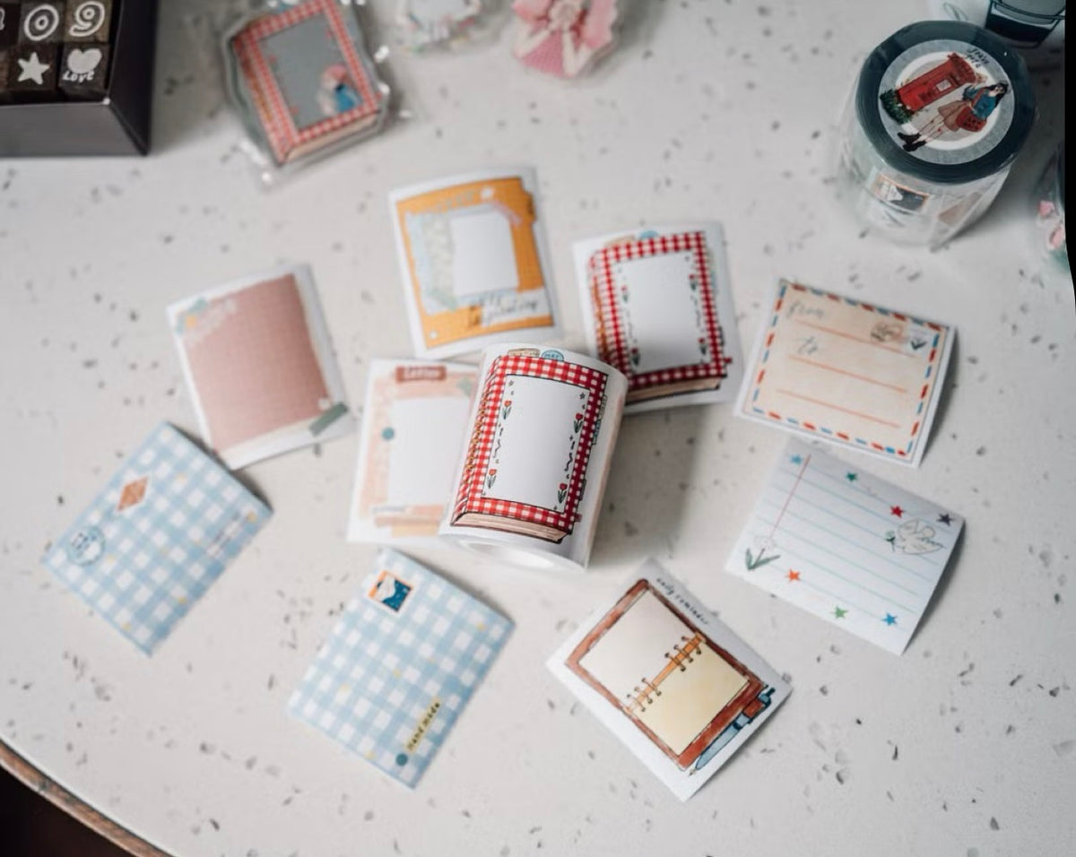 NEW! La Dolce Vita - Sweet Moment | Tear-Off |6cm Sticker Memo Roll | Release Paper | 5M