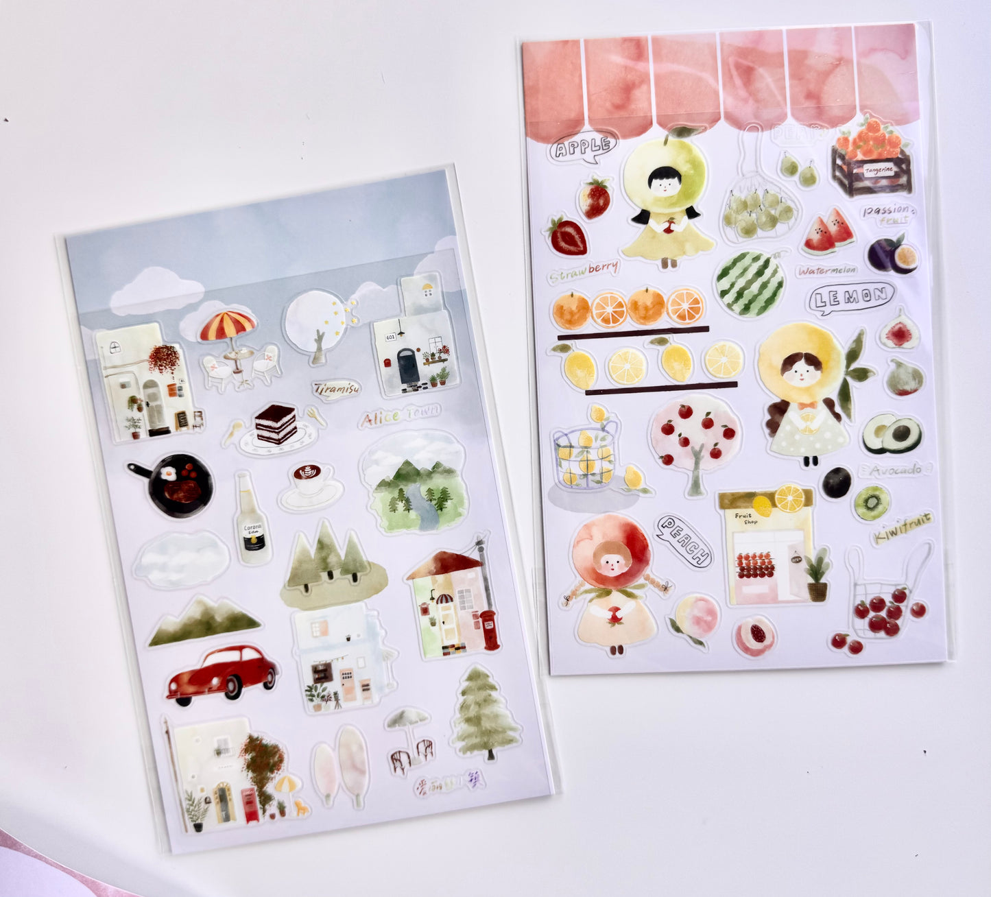 NEW! Jennyuanzi Studio - Spring Letter | Kiss-cut | 2 Sheets Stickers