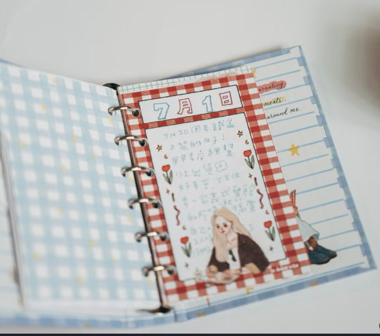 NEW! La Dolce Vita - Journal with Me | Hardcover | M6 Ring Planner | Journaling Accessories