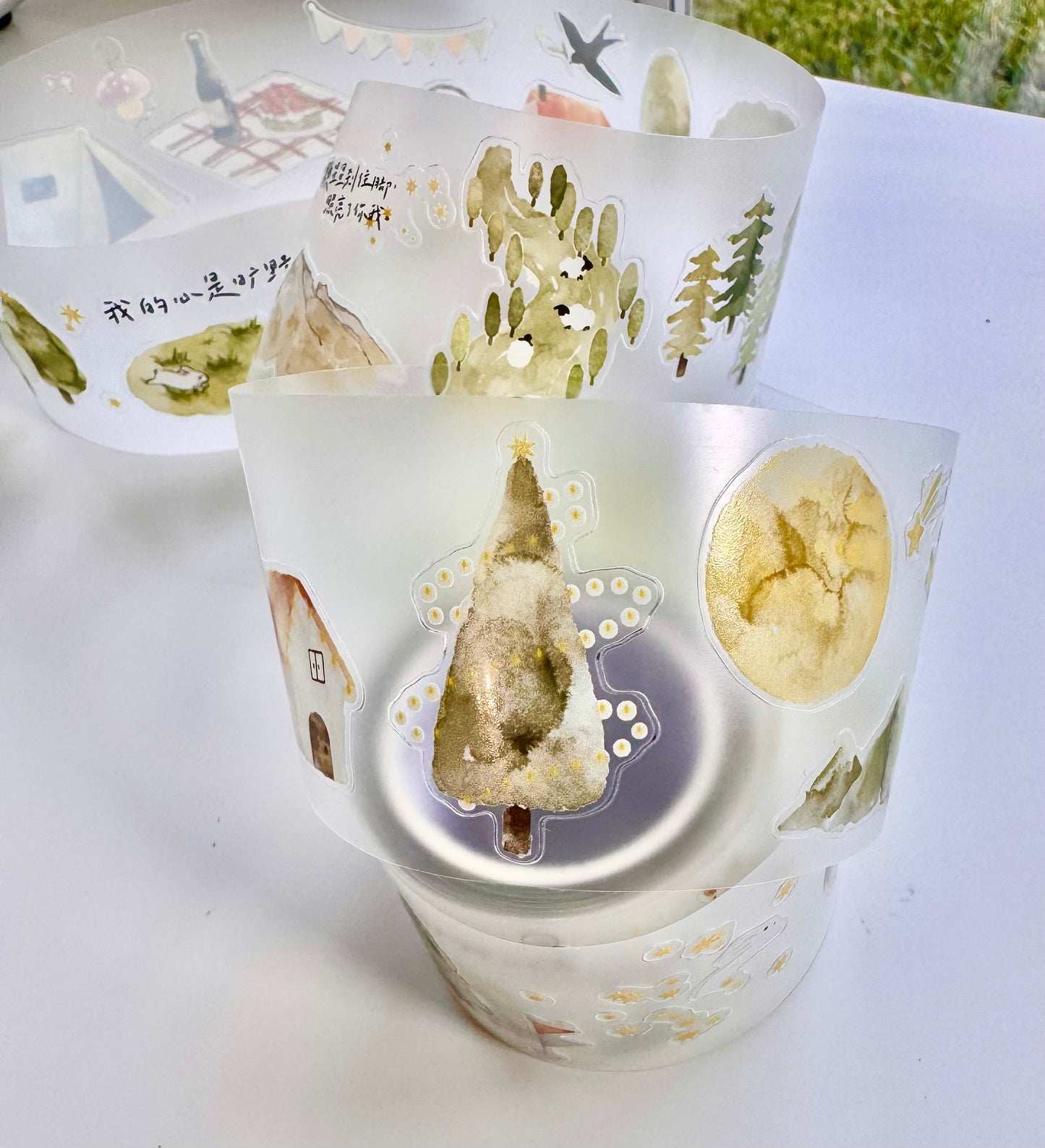 NEW! Jennyuanzi Studio - Shan Yue Chun | Kiss-cut | 4.5cm Tape |  Release Paper | 5M