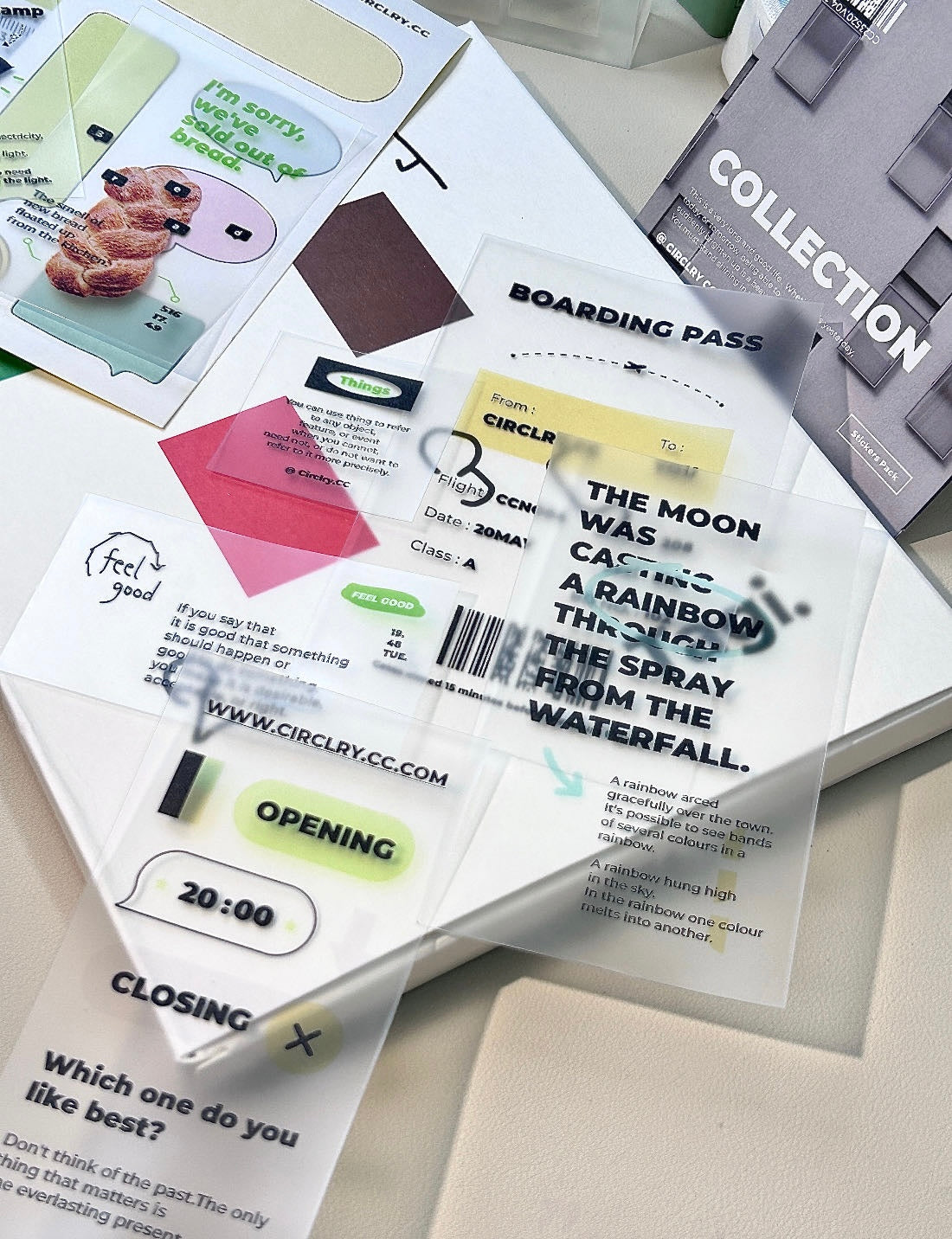 CC's Design Vol.4 - Collection | 17pcs Matte PET Deco Pack | Ephemera Paper | Sticker