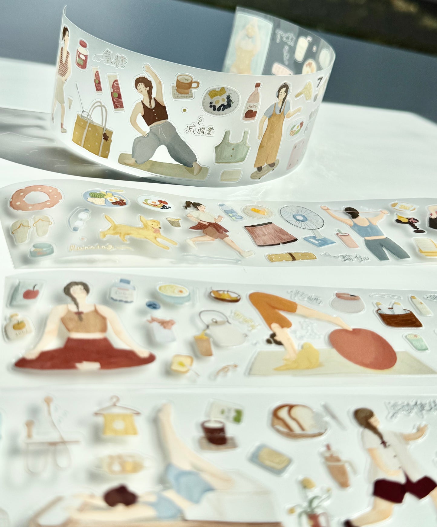 NEW! Yier Studio - Vitality in Slow Motion | Kiss-cut | 5cm PET Tape | Release Paper | 5M