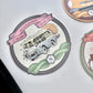 Rare To Find! Small Star - Vintage Transportation | 6pcs Large Stickers| Sticker