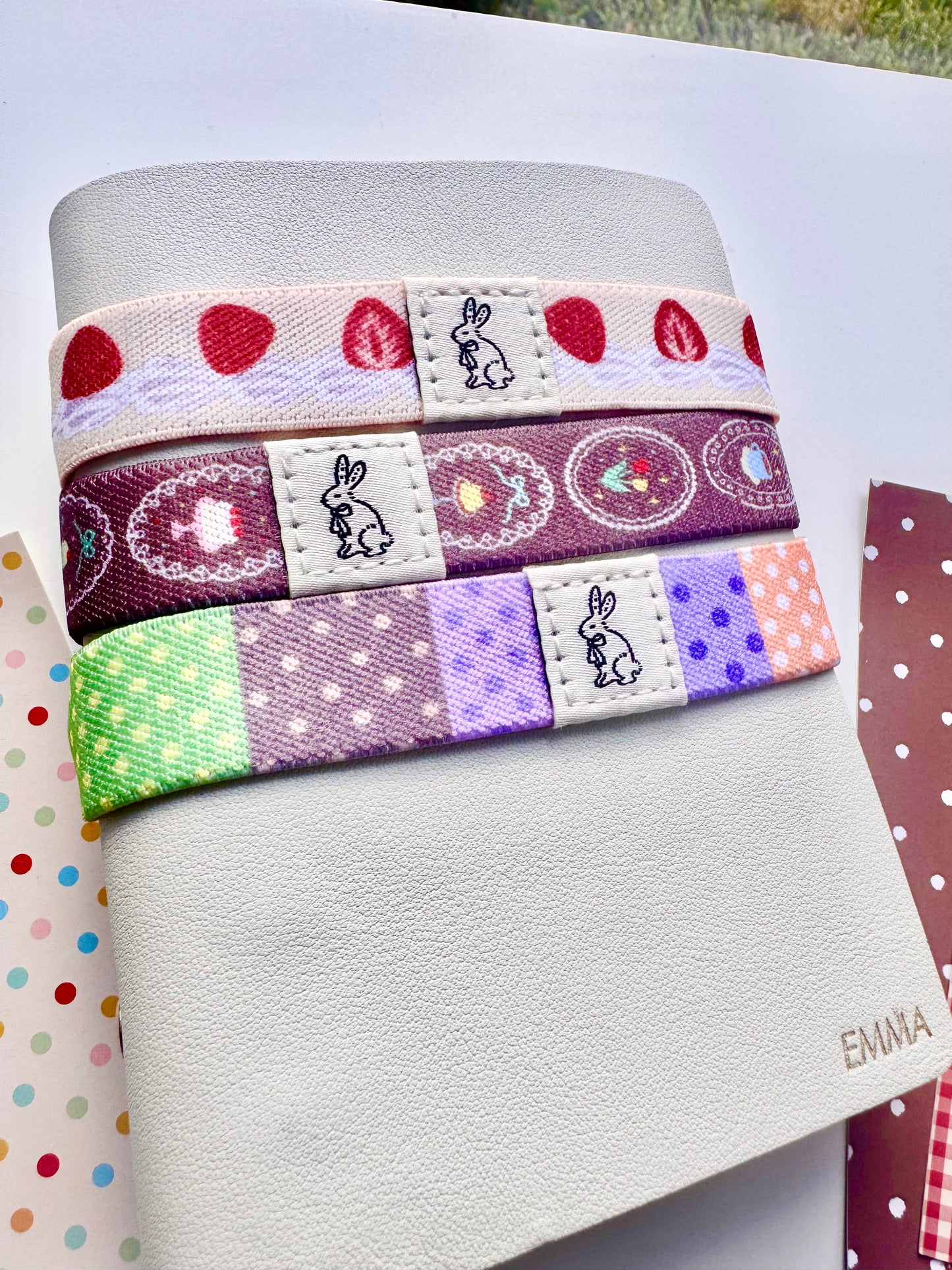 NEW! CCXX - Elastic Braided Strap | Double-sided Design | Decoration | Journaling Accessories