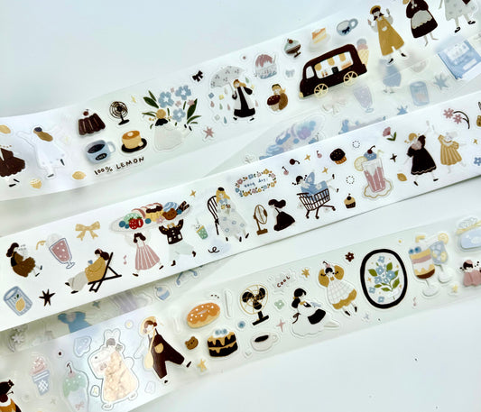 NEW! Yier Studio - Macaron Afternoon | Kiss-cut | 4.5cm Tape | Release Paper | 5M