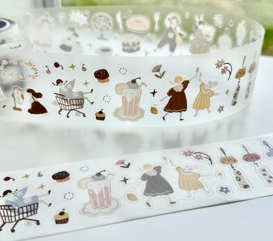 NEW! Yier Studio - Macaron Afternoon | Kiss-cut | 4.5cm Tape | Release Paper | 5M