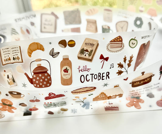 NEW! Yier Studio - Warm Time | Kiss-cut | 4.5cm Tape | Release Paper | 5M