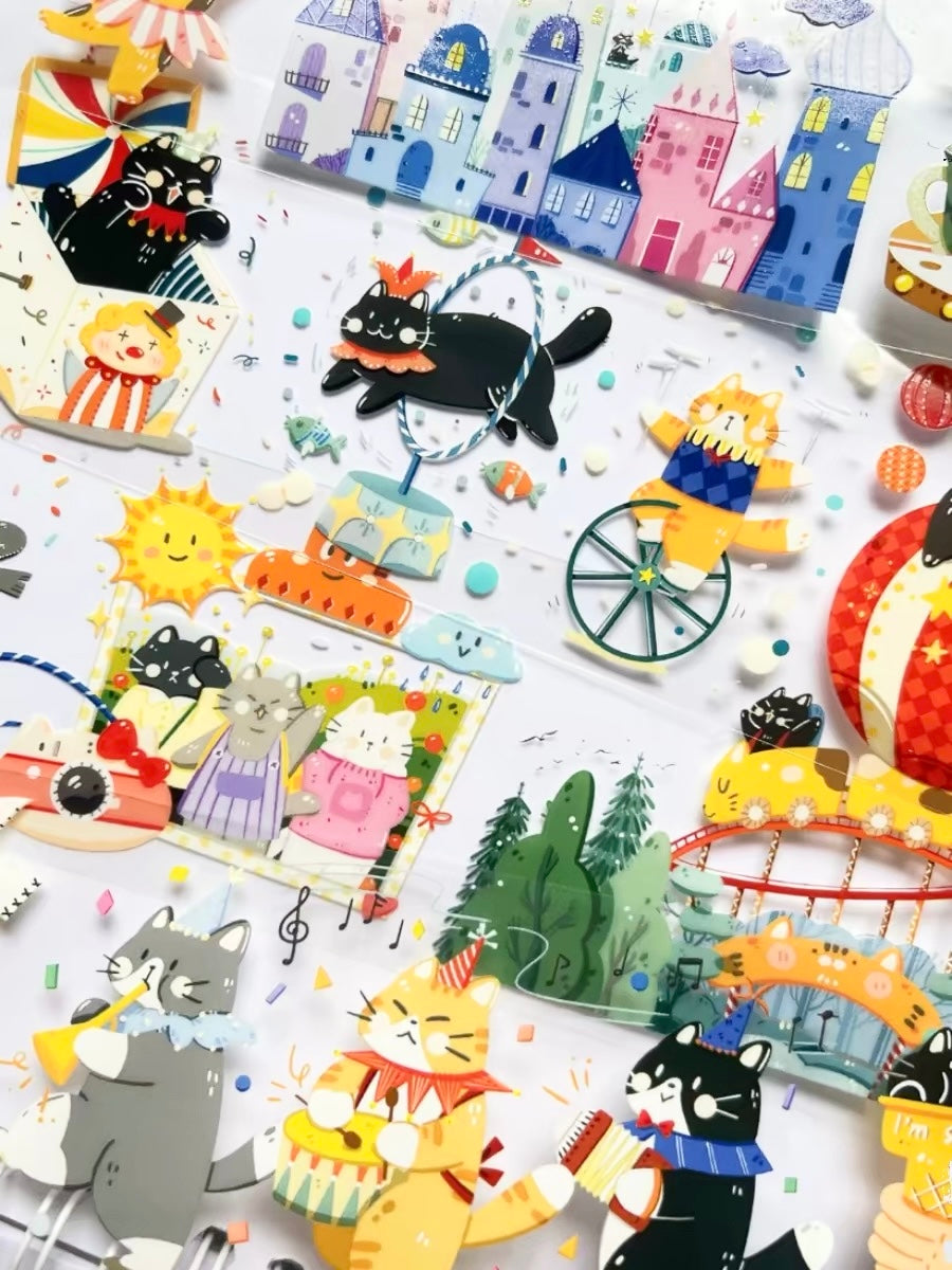 NEW! Xiami Studio - Cat's Adventure | Kiss-cut | 5cm Tape | Release Paper | 6M