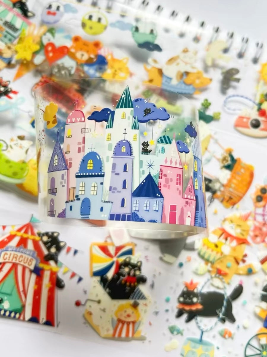 NEW! Xiami Studio - Cat's Adventure | Kiss-cut | 5cm Tape | Release Paper | 6M