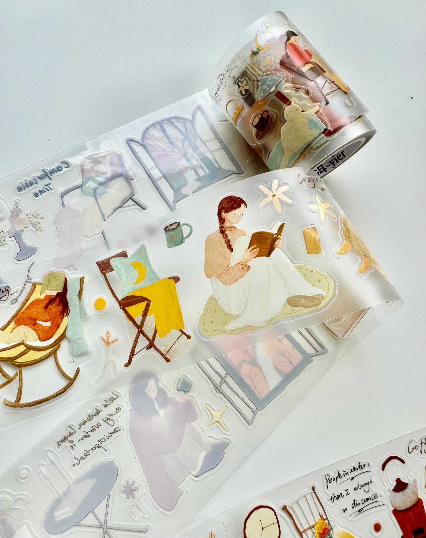 NEW! Yier Studio - Alone Time | Kiss-cut | 5cm Tape | Release Paper | 5M