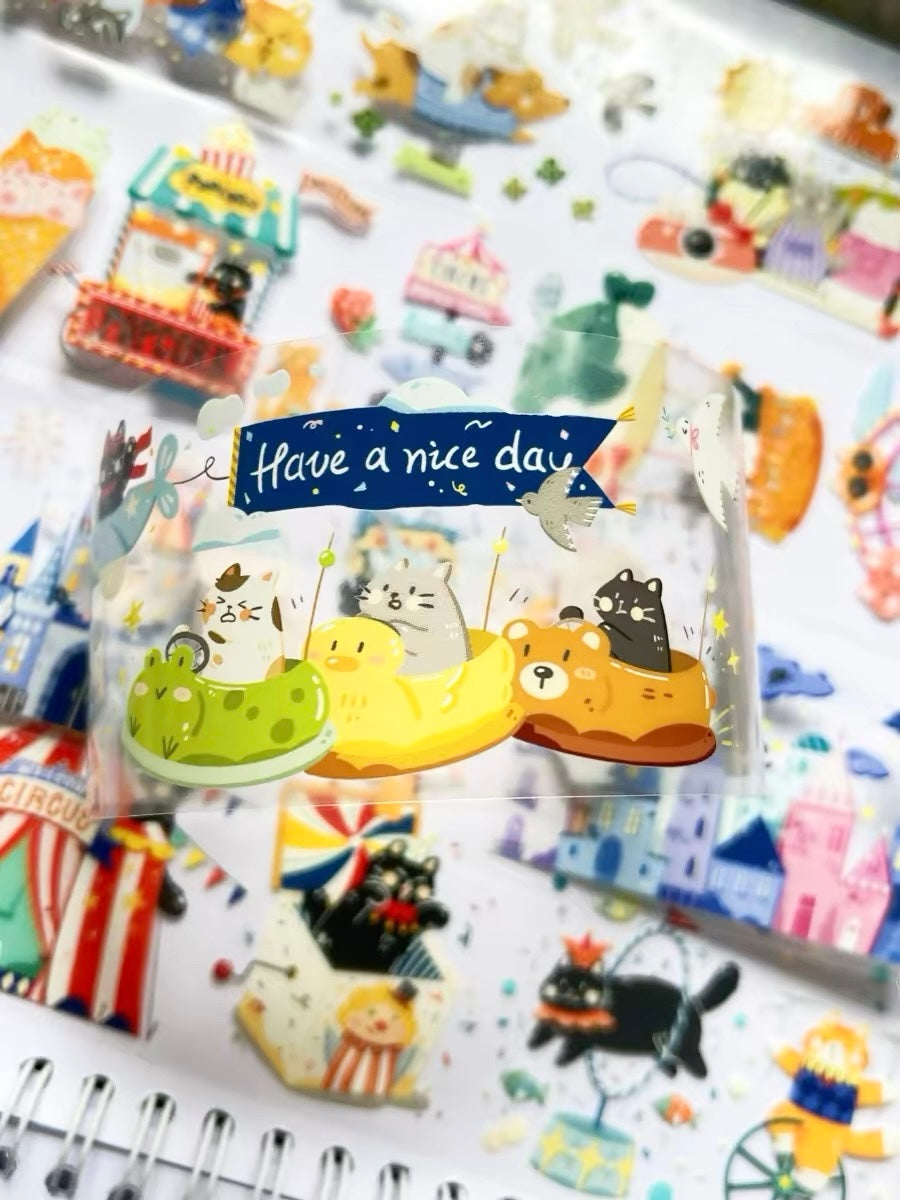 NEW! Xiami Studio - Cat's Adventure | Kiss-cut | 5cm Tape | Release Paper | 6M