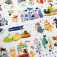 NEW! Xiami Studio - Cat's Adventure | Kiss-cut | 5cm Tape | Release Paper | 6M