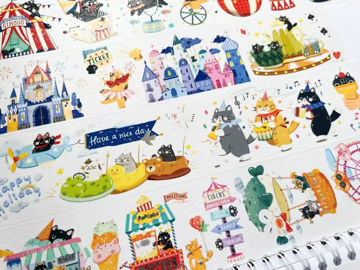 NEW! Xiami Studio - Cat's Adventure | Kiss-cut | 5cm Tape | Release Paper | 6M