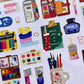 NEW! Xiami Studio - Stationery Bits | Kiss-cut | 5cm PET Tape | Release Paper | 6M