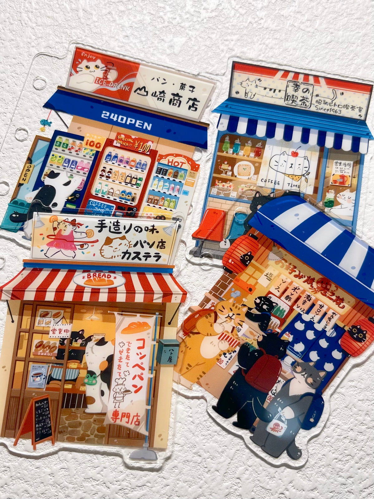 NEW! Xiami Studio - Small Shop II | M5 | Notebook Divider Set | Acrylic | Pre-punched | Journal Accessories