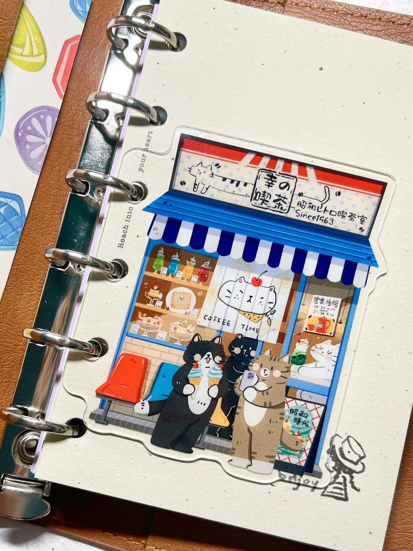 NEW! Xiami Studio - Small Shop II | M5 | Notebook Divider Set | Acrylic | Pre-punched | Journal Accessories