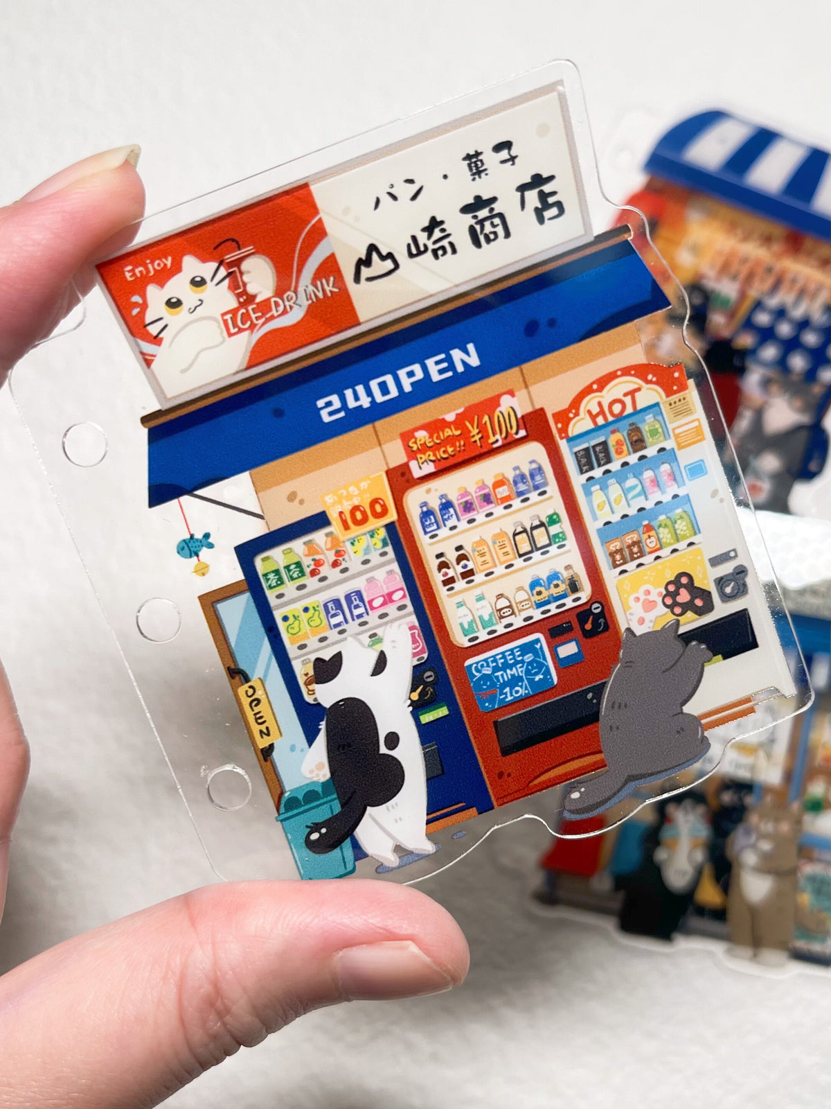 NEW! Xiami Studio - Small Shop II | M5 | Notebook Divider Set | Acrylic | Pre-punched | Journal Accessories