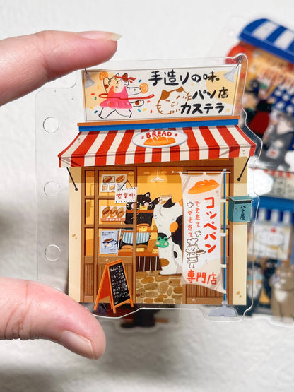 NEW! Xiami Studio - Small Shop II | M5 | Notebook Divider Set | Acrylic | Pre-punched | Journal Accessories