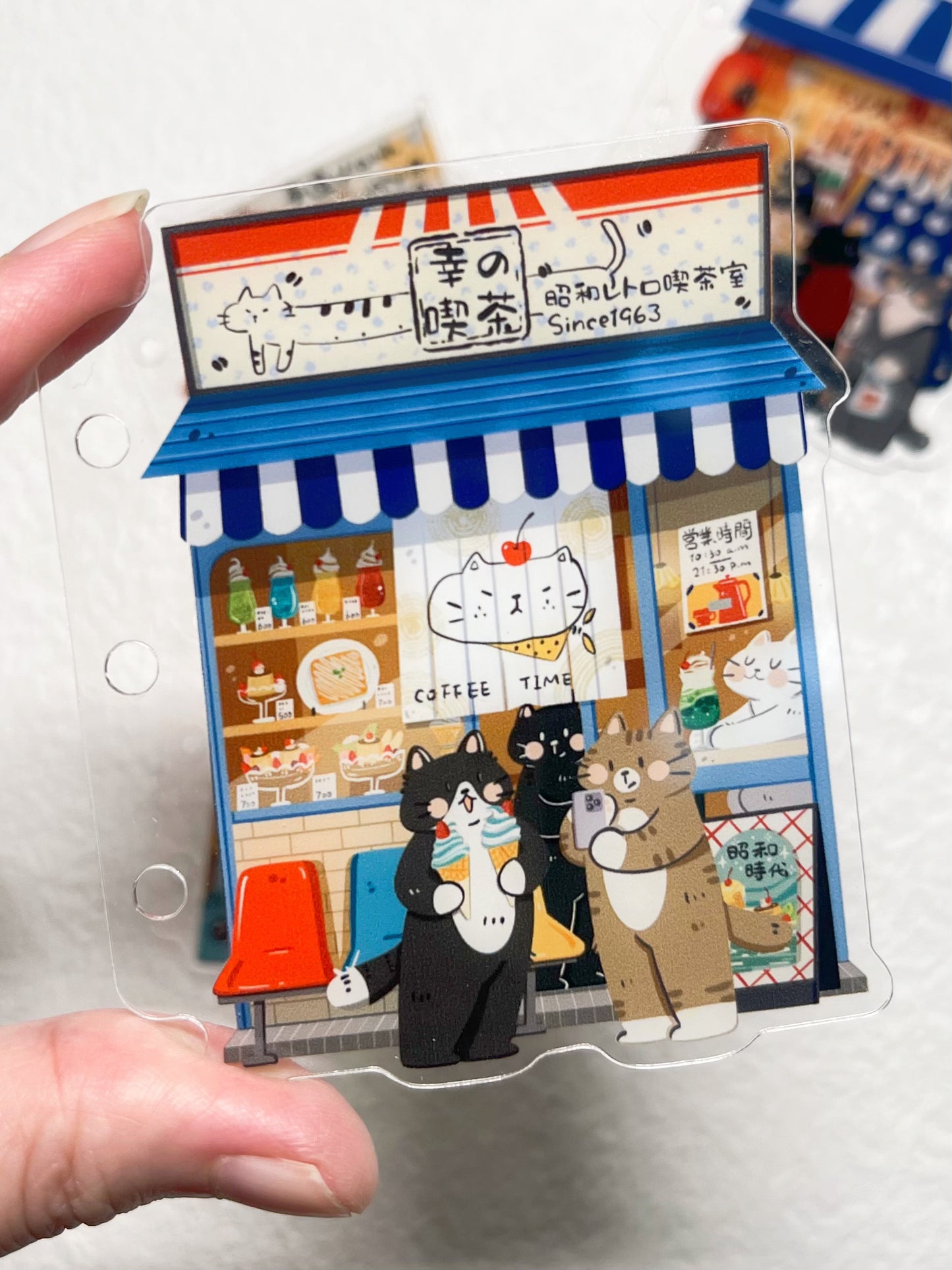 NEW! Xiami Studio - Small Shop II | M5 | Notebook Divider Set | Acrylic | Pre-punched | Journal Accessories