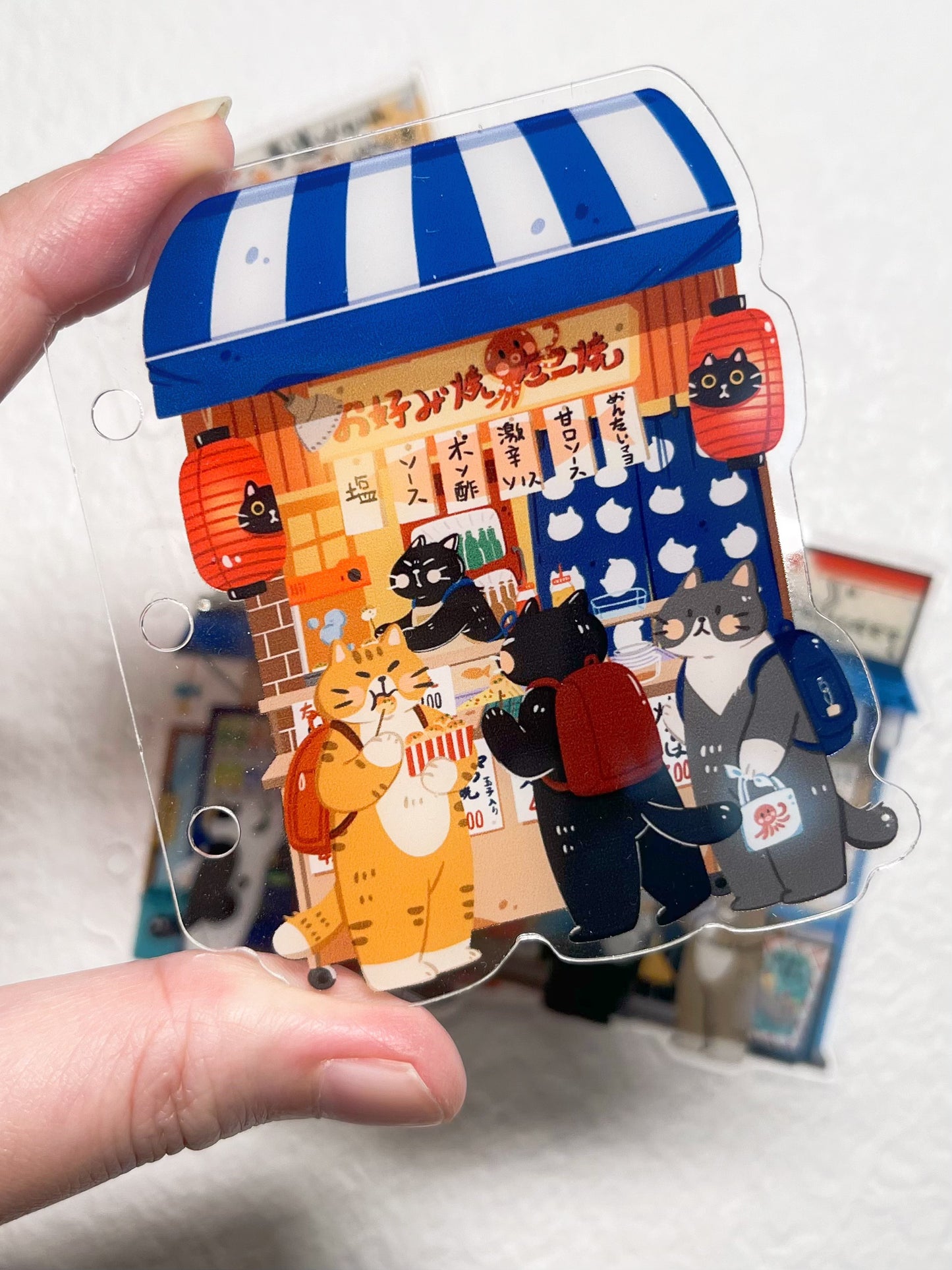 NEW! Xiami Studio - Small Shop II | M5 | Notebook Divider Set | Acrylic | Pre-punched | Journal Accessories
