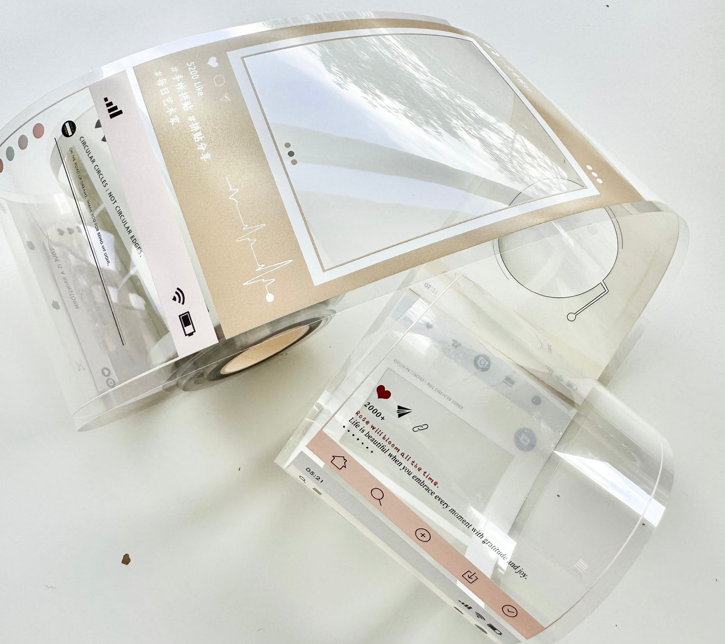 NEW! YQYH Studio - Frames | Kiss-cut | 7.5cm PET Tape |  Release Paper | 6M