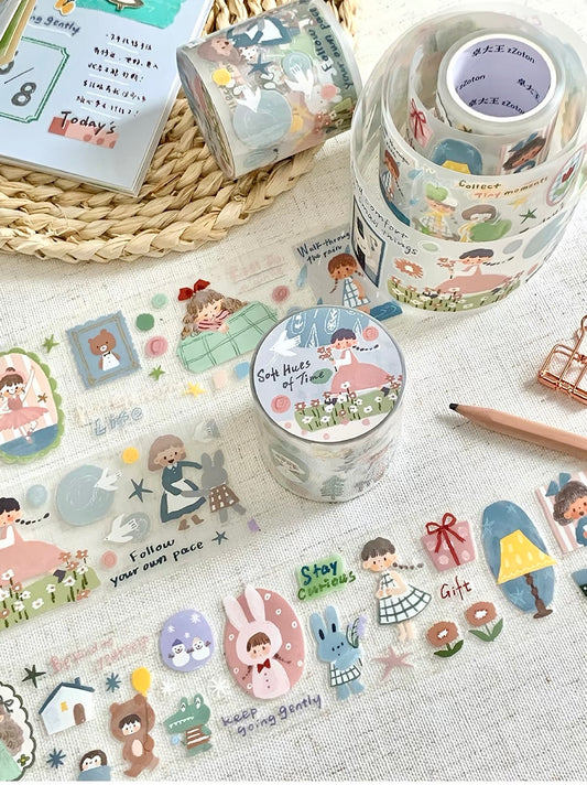 NEW! Molinta - Soft Hues of Time | Kiss-cut | 5cm PET Tape | Release Paper | 5M