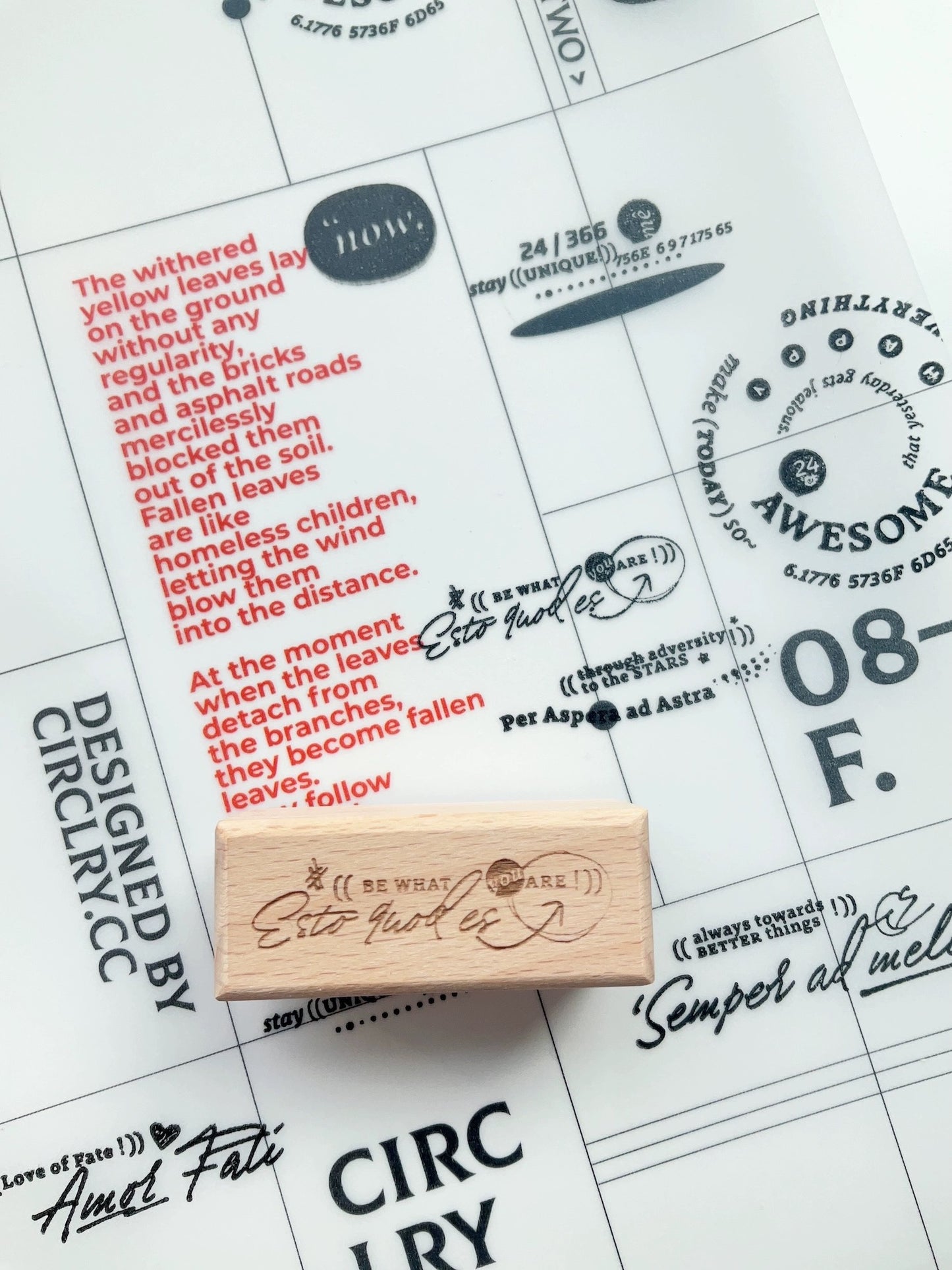 NEW Sissi - <Two Four> | Rubber Stamp Set