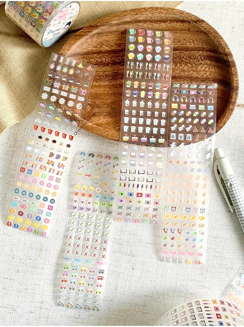 NEW! Molinta - Planner Icon | Kiss-cut | 4cm PET Tape | Release Paper | 5M