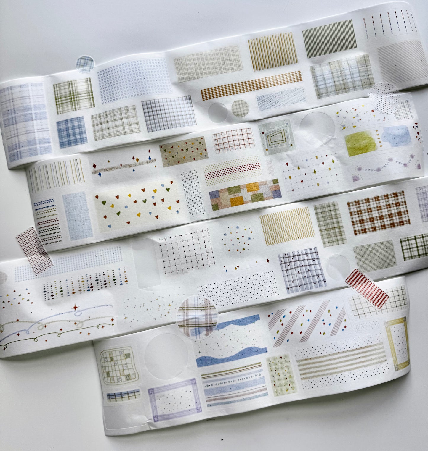 NEW! Zhiling Studio - Lots of Base Layers | Kiss-cut | 7cm Washi Tape | Release Paper | 6M