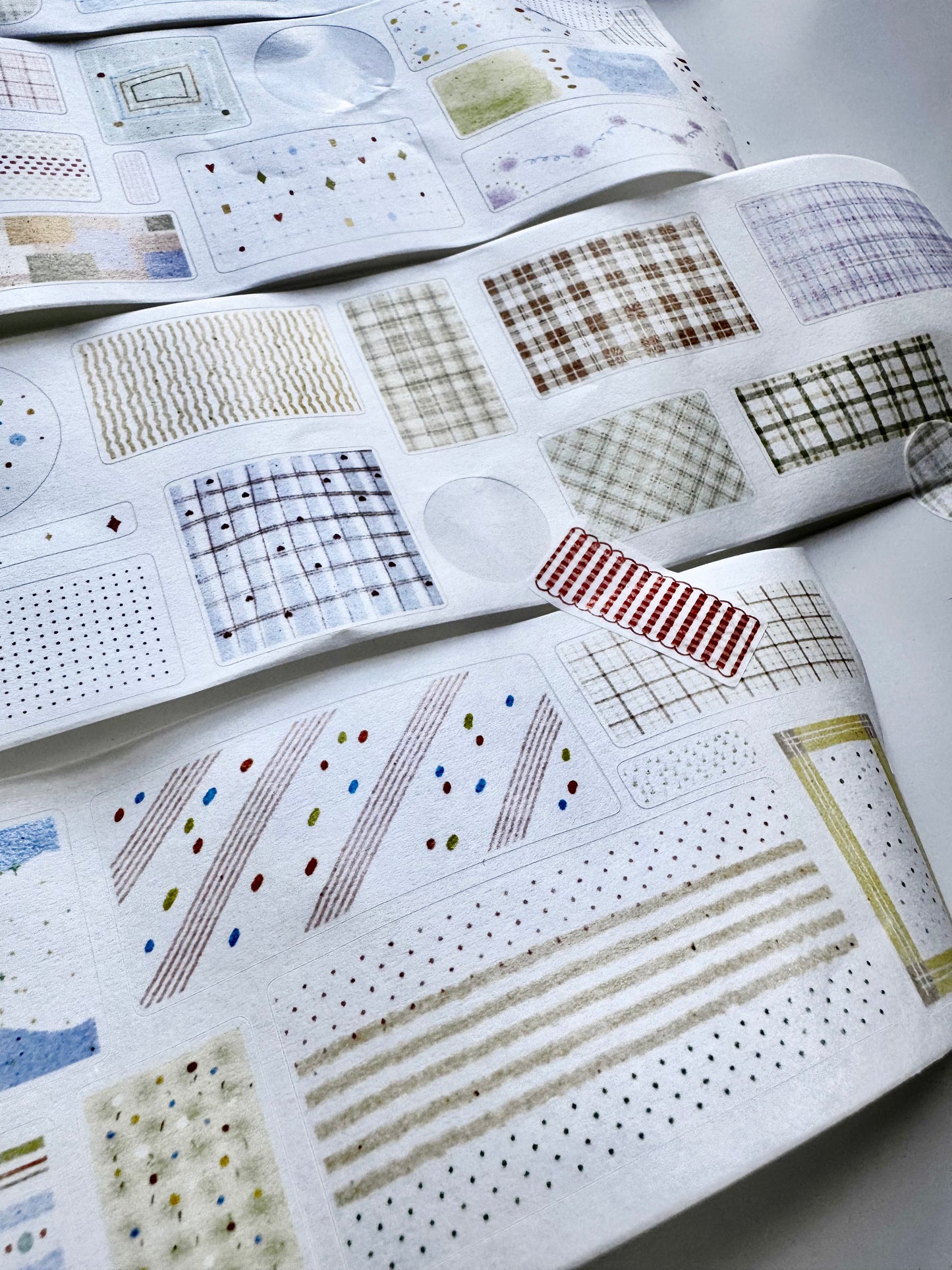 NEW! Zhiling Studio - Lots of Base Layers | Kiss-cut | 7cm Washi Tape | Release Paper | 6M