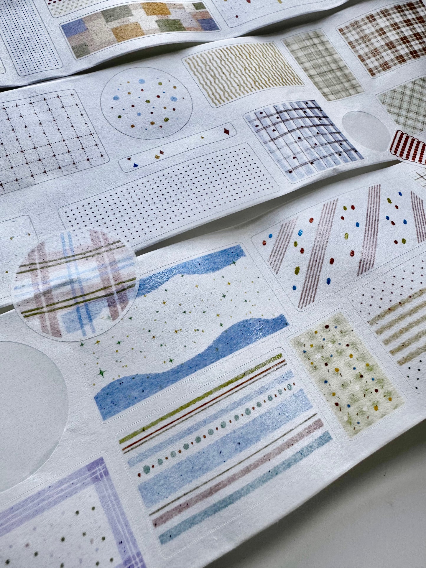 NEW! Zhiling Studio - Lots of Base Layers | Kiss-cut | 7cm Washi Tape | Release Paper | 6M