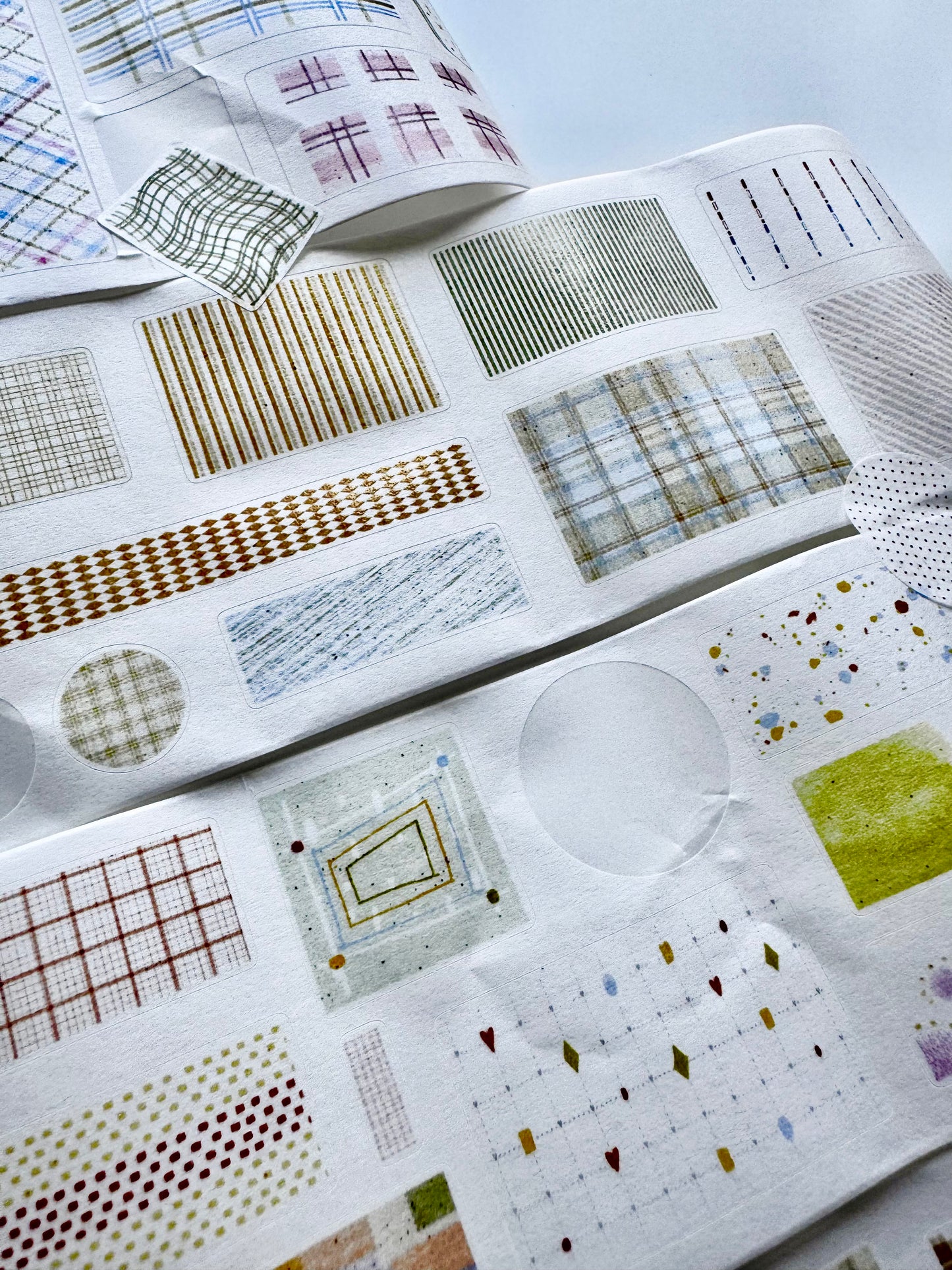 NEW! Zhiling Studio - Lots of Base Layers | Kiss-cut | 7cm Washi Tape | Release Paper | 6M