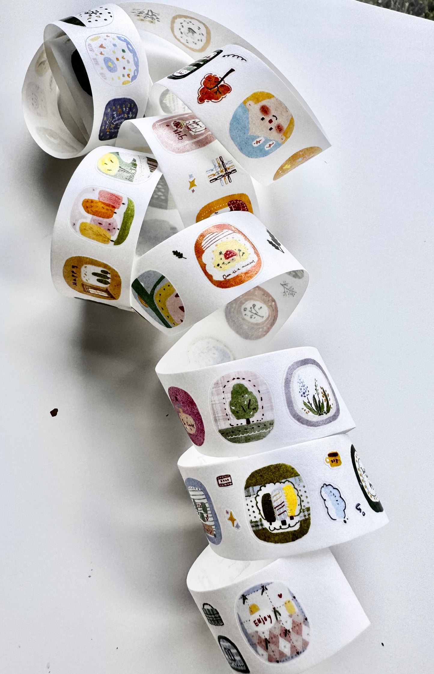 NEW! Zhiling Studio - Lots of Elements | Kiss-cut | 2.5cm Washi Tape | Release Paper | 6M