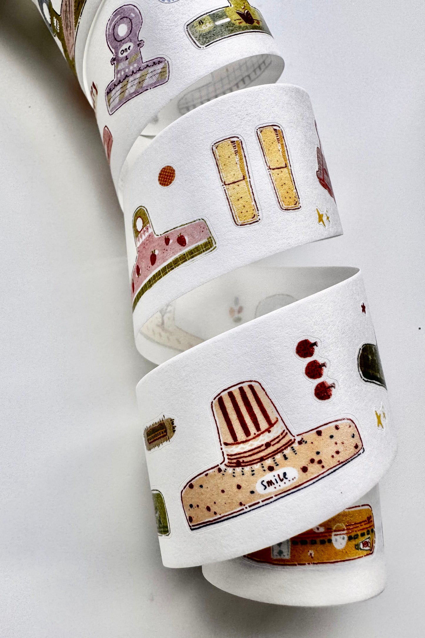 NEW! Zhiling Studio - Lots of Clips | Kiss-cut | 3.5cm Washi Tape | Release Paper | 6M