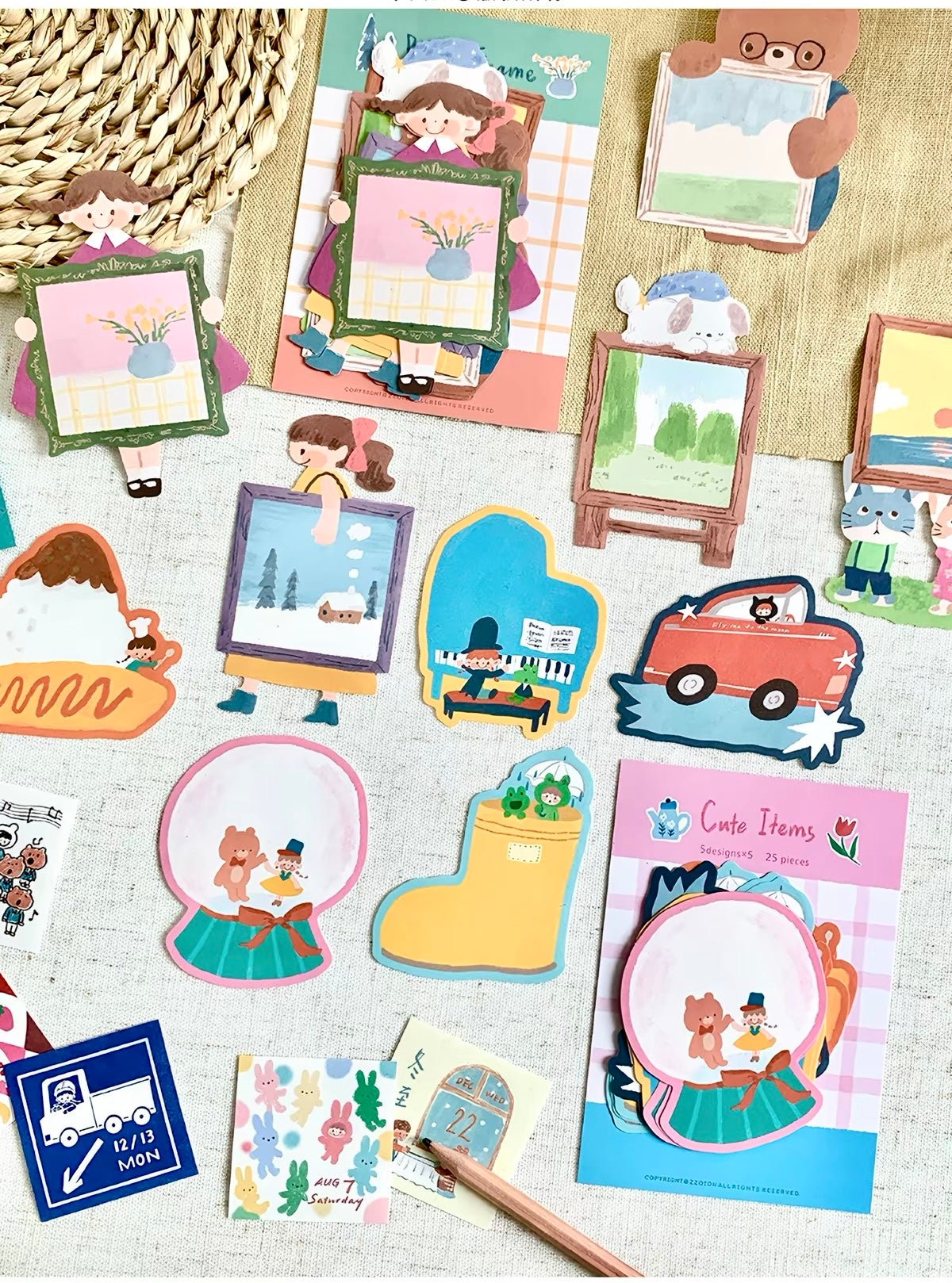 Molinta - Memo Pad | 25pcs | Shaped | Ephemera Paper