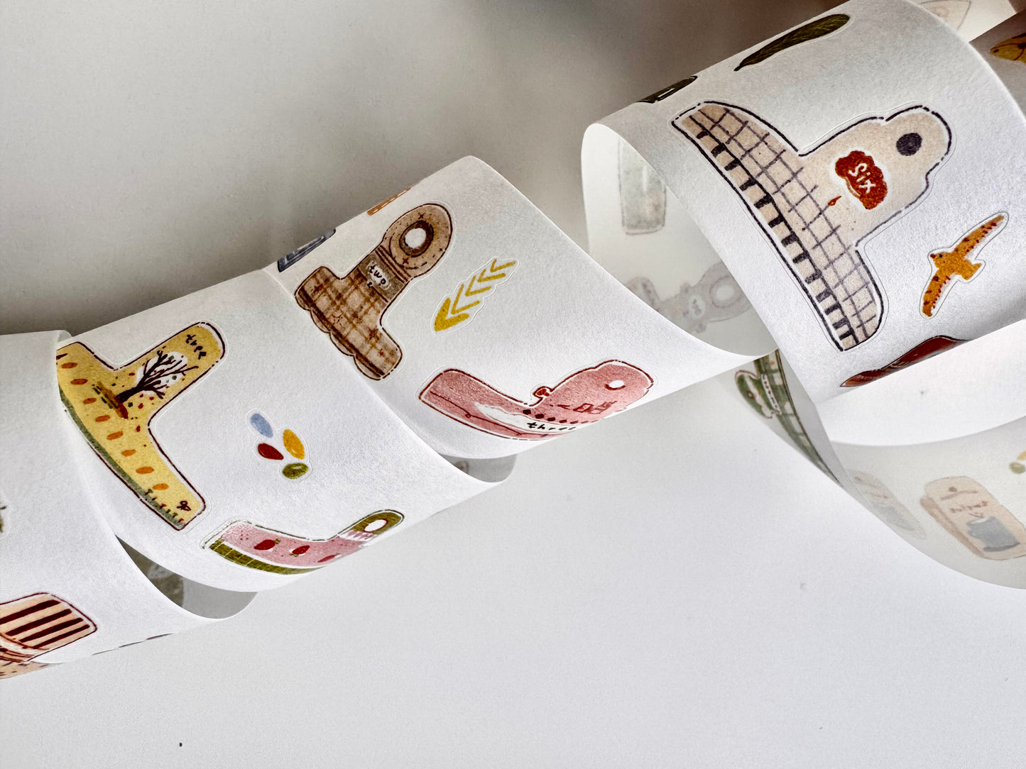 NEW! Zhiling Studio - Lots of Clips | Kiss-cut | 3.5cm Washi Tape | Release Paper | 6M