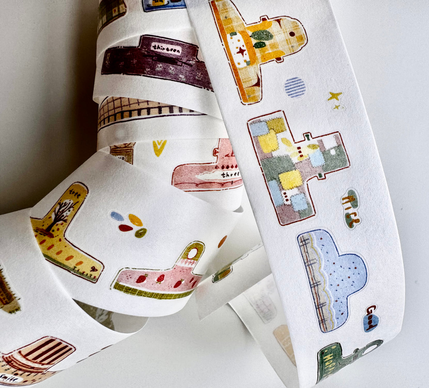 NEW! Zhiling Studio - Lots of Clips | Kiss-cut | 3.5cm Washi Tape | Release Paper | 6M