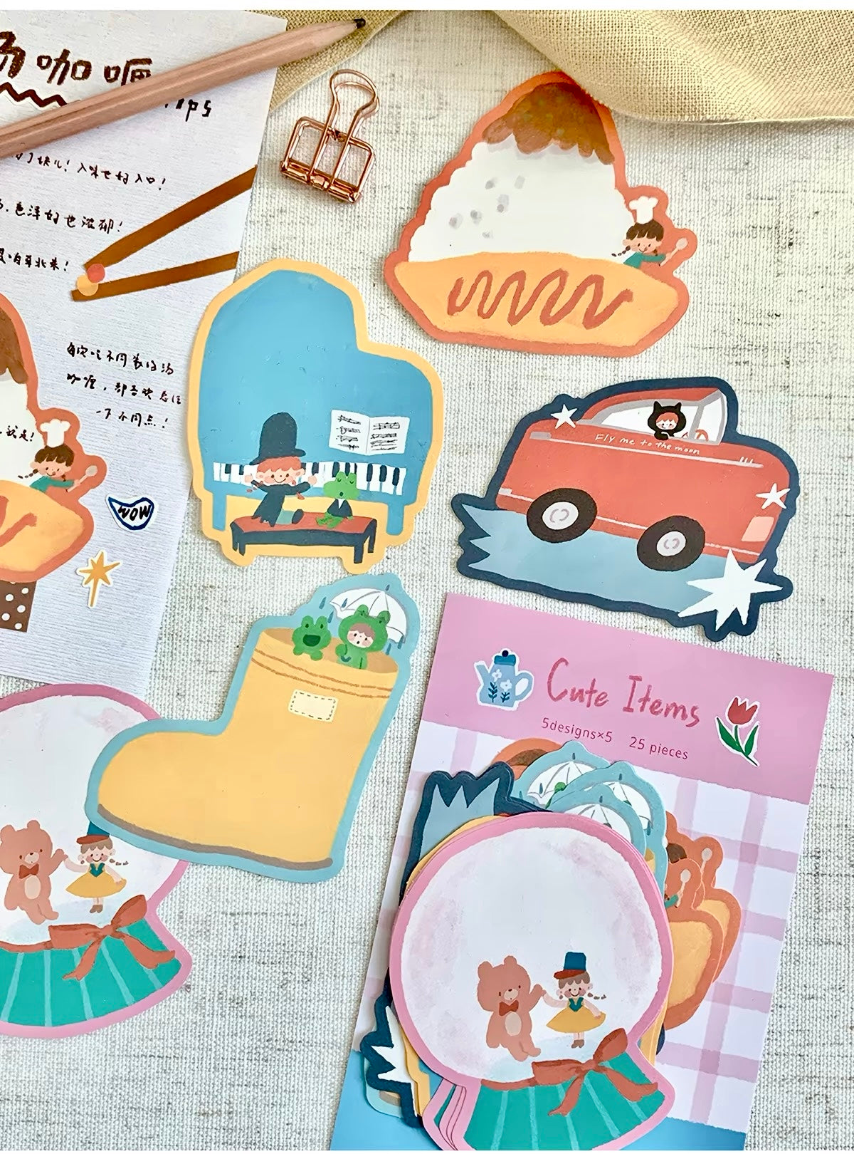 Molinta - Memo Pad | 25pcs | Shaped | Ephemera Paper