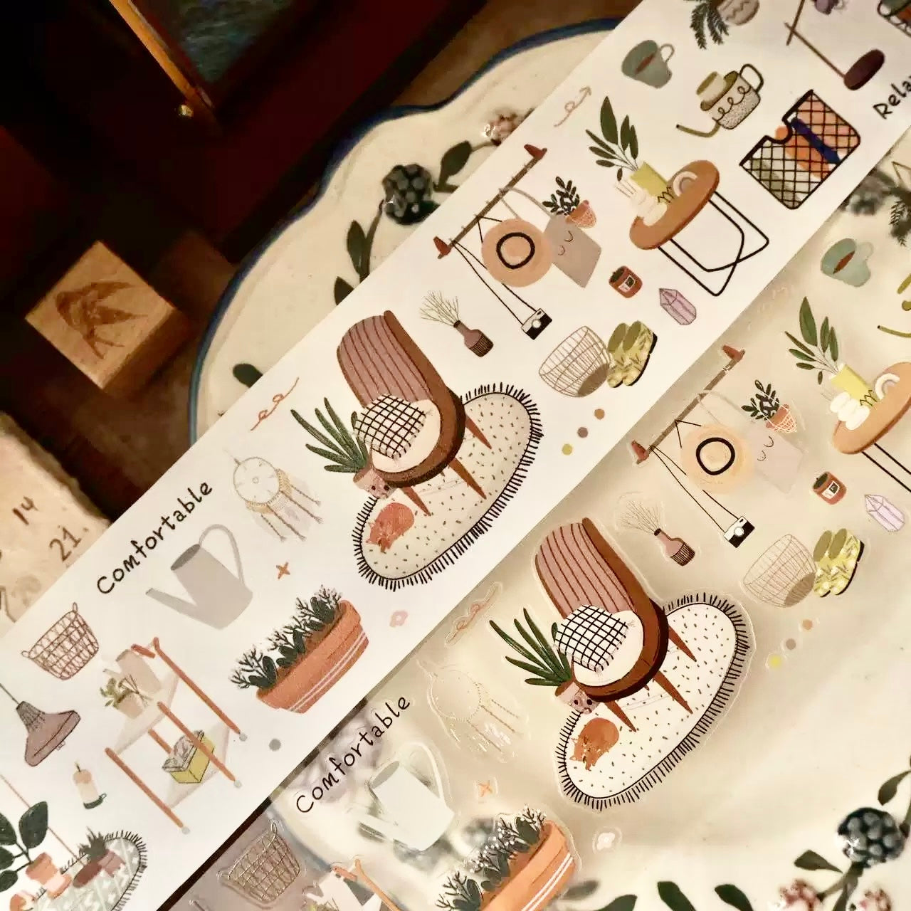 NEW! Yier Studio - Half-day Leisure | Kiss-cut | 5cm Tape | Release Paper | 5M