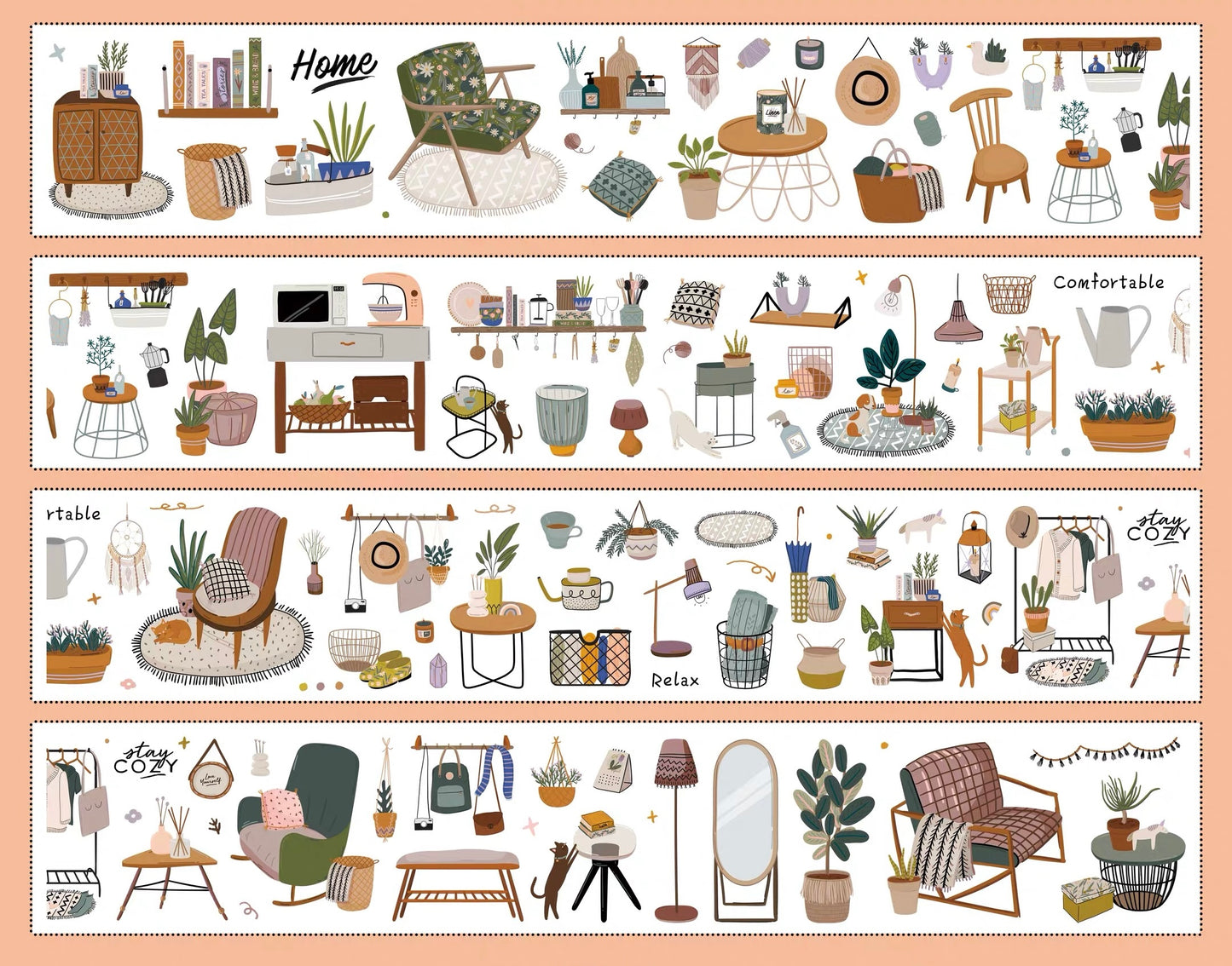 NEW! Yier Studio - Half-day Leisure | Kiss-cut | 5cm Tape | Release Paper | 5M