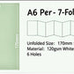 Molinta - 2027 Fold-Out Calendar Insert | Pre-punched Holes | M5/ A7 / A6 Personal  | Journaling Accessories