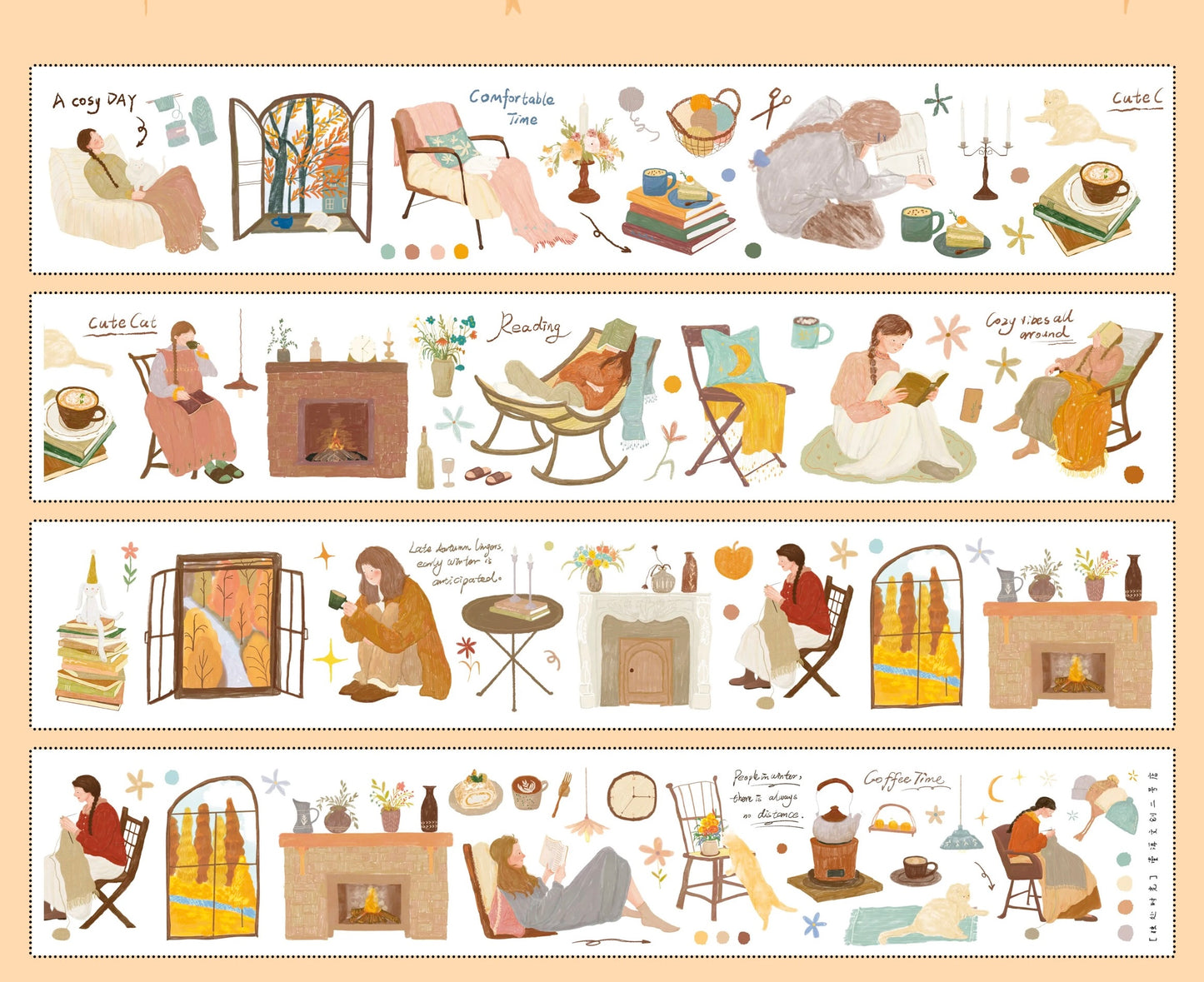 NEW! Yier Studio - Alone Time | Kiss-cut | 5cm Tape | Release Paper | 5M