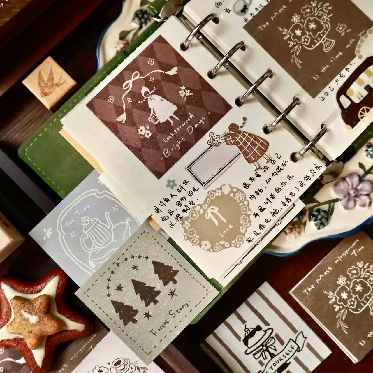 NEW! Yier Studio - Retro Fairy Tale  | 60pcs Memo Pad | Ephemera Paper