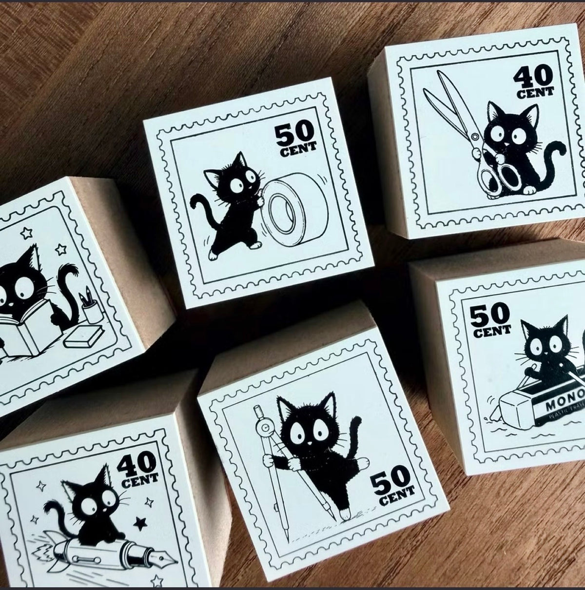 NEW! Neverland - Luna | 6pcs Stamp Set | Rubber Stamps