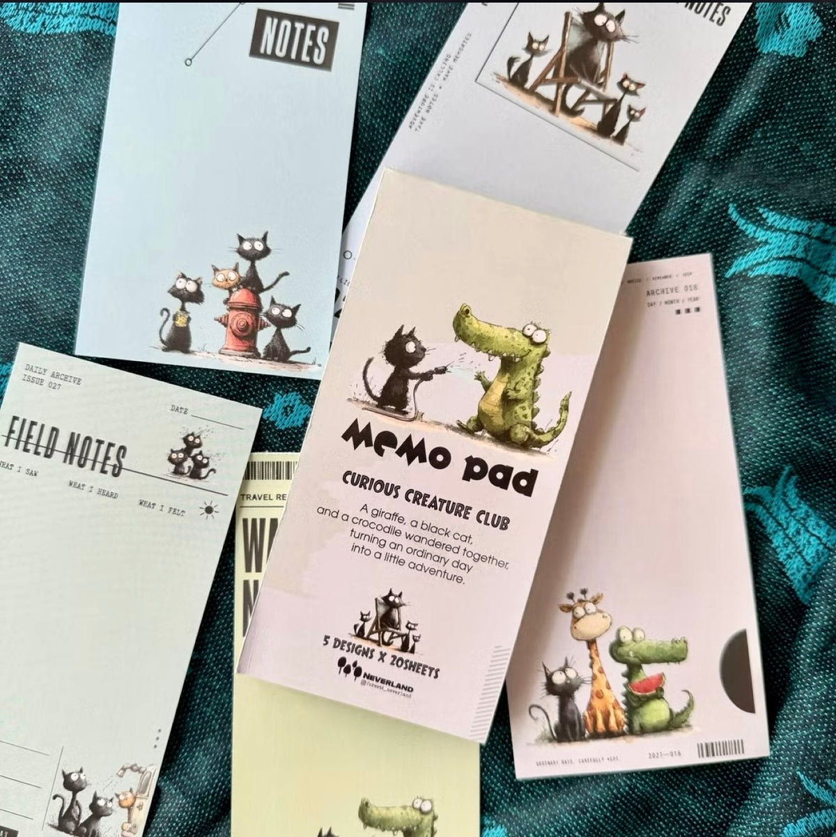 NEW! Neverland - Memo Pad | 100 Sheets Notepaper | Ephemera Paper