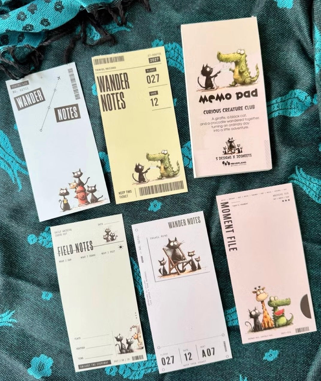 NEW! Neverland - Memo Pad | 100 Sheets Notepaper | Ephemera Paper