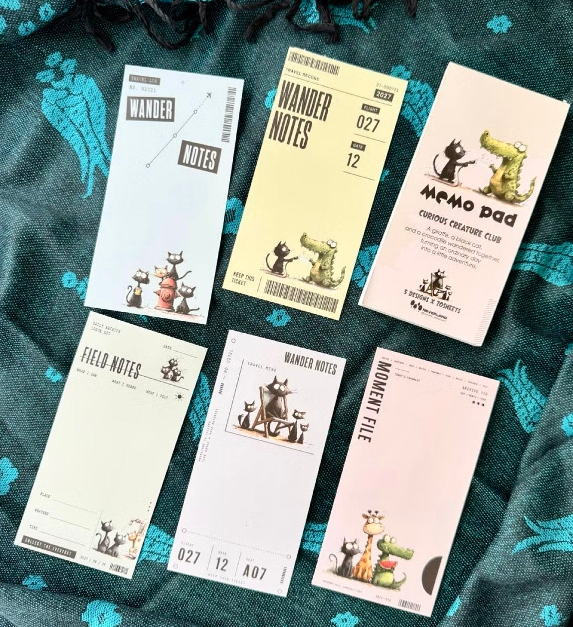 NEW! Neverland - Memo Pad | 100 Sheets Notepaper | Ephemera Paper